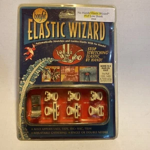 Bonfit Elastic Wizard W-8 Sewing Machine Attachments Guides & Foot - New NOS - Picture 1 of 12