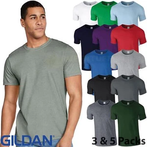 Gildan Softstyle T-Shirt Uni Ringspun Cotton Kurzarm Rundhals Tee Top - Bild 1 von 19
