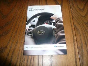 2013 Subaru Models Sales Brochure - Picture 1 of 9