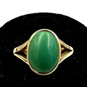 ANELLO VINTAGE ANNI '70 IN ORO MASSICCIO 18K CON TURCHESE MADE IN ITALY DONNA - Foto 1 di 9