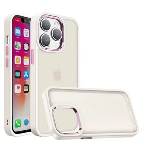 Funda Para iPhone 13/14 Goma Gruesa Acrílico Metal Botones + Vidrio Templado - Imagen 1 de 15