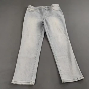 Chico's Strech Girlfriend Slim Ankle Jeans Damen Größe 1 (US 8) hellblau NEU - Bild 1 von 15
