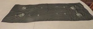 Nasharr Silk Scarf Black Made in Japan 45" x 17" - Picture 1 of 6