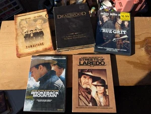 WESTERN COWBOY dvd LOT deadwood 1 tombstone broke back mountain true grit lared - Picture 1 of 9