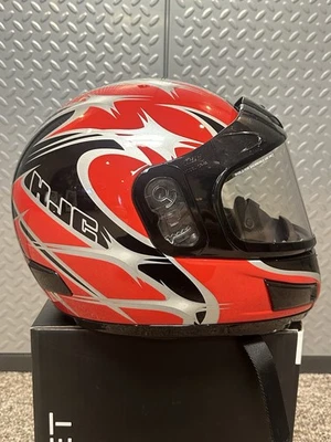 Casco de moto de nieve HJC diseño gráfico cara completa ventilado talla grande rojo/negro Foto 1 de 4