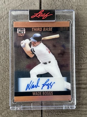 2023 Leaf Pro Set Pure Autograph Wade Boggs | Short Print Auto | #’d 25/30  - Image 1 of 2