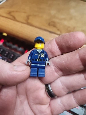Lego City Police Officer Policeman Minifigure Dark Blue - Image 1 of 4
