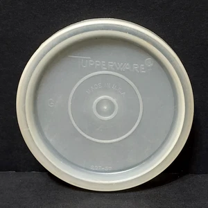 Vintage Tupperware Ersatz transparenter Deckel Dichtung #297 für Becher # 107 & #1229 - Bild 1 von 5