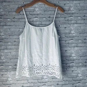 Vince Camuto Large, White Lace, Cotton Spaghetti Strap - Picture 1 of 8