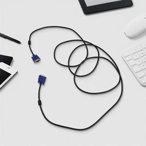 Cable de moniteur d'ordinateur compatible mat��riau ABS plusieurs longueurs opt - Photo 1/18