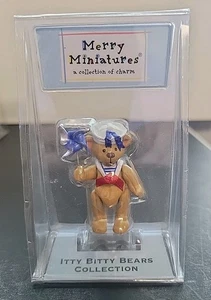 2002 Hallmark Merry Miniatures Itty Bitty Bear Windy Sailor Pinwheel w/Case - Picture 1 of 4