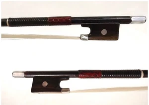 VTG Japan Violin Bow 4/4, Light Cherry Wood, 53g, Rosewood Frog, Baleen Windings - Picture 1 of 16