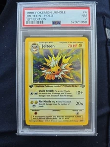 1999 Pokemon Jungle - JOLTEON HOLO - 1ST EDITION - PSA 7 NM - GRADED & SLEEVED - Picture 1 of 2