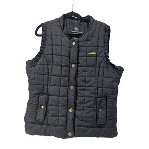 Vintage Makaveli Markenweste schwarz Puff Größe 3X Distroyed - Bild 1 von 19