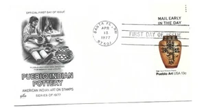 1708 Hopi Indian Pottery ArtCraft upper Mail Early tab single FDC - Picture 1 of 1