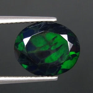 2,67 CTS ECCELLENTE MOTIVO ARLECCHINO 3D NATURALE WELO OPALE NERO PIETRA PREZIOSA SCIOLTA - Foto 1 di 3