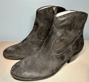 Sam Edelman Peggy Damen-Stiefelette Größe 8,5 M schwarzes Wildleder seitlicher Reißverschluss Absatz - Bild 1 von 7