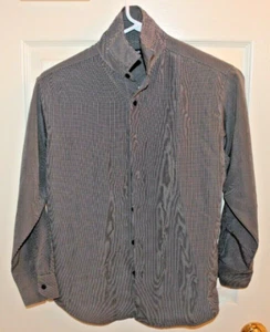 Class Club Black / White Boys Button-Front Long Sleeved Shirt - Picture 1 of 3