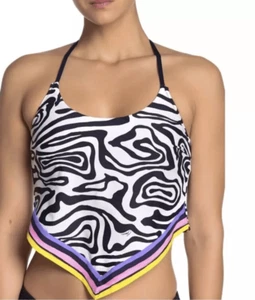 Neu ohne Etikett Trina Turk Zebra Tankini Oberteil Größe 8 - Bild 1 von 12