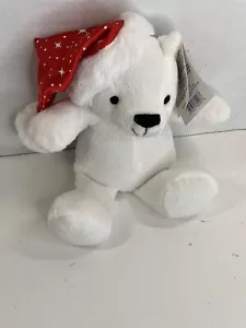Delights by Paris Plüsch-Geschenkset Weihnachten Teddybär - weiß 8 Zoll nur Bär! Neu - Bild 1 von 5
