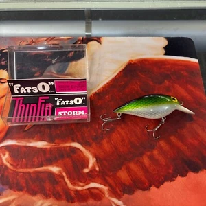 Vintage Pre-Rapala Storm Thin Fin Fatso AF6 Green Fishing Lure. - Picture 1 of 15