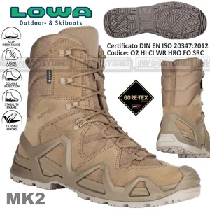 Anfibi Scarpe LOWA Zephyr MK2 GTX HI Scarponcini Goretex Impermeabili COYOTE OP - Imagen 1 de 2