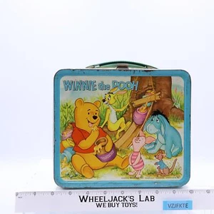 Fiambrera metálica Winnie the Pooh 1976 Aladdin vintage sin termo - Imagen 1 de 5