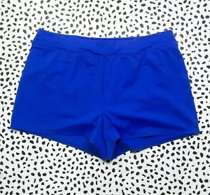 Lands' End Regular Badeshort Bauchkontrolle elektrisch blau einfarbig 347229 NEU Gr. 18 - Bild 1 von 3