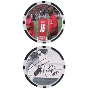 Terance Mathis New Mexico College Football Hall of Fame Chip - SIGNED - Picture 1 of 2