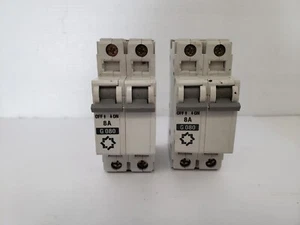 WEBER PROTECTION AS168X-CB2 CIRCUIT BREAKER 2 POLE 8A (LOT OF 2) - Picture 1 of 7