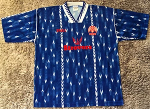 M58 New Authentic Colchester United 1993 1994 Soccer Jersey Spall Vintage Men XL - Picture 1 of 12