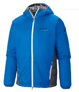 NWT COLUMBIA TITANIUM PRIMA HIKER JACKET LARGE HYPER BLUE OMNIHEAT LIGHT WEIGHT - Picture 1 of 2