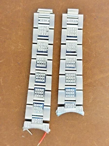 Custom Armband Edelstahl Jubilee, diamantbesetzt, passend für Rolex 31mm (BD6) - Bild 1 von 4