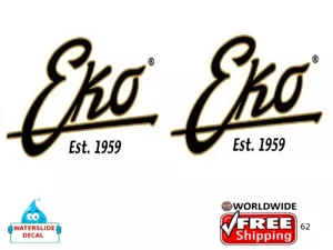 EKO guitar headstock Restoration decal waterslide Logo 62 - Picture 1 of 1