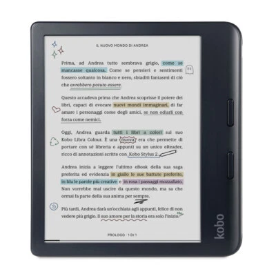 Kobo Libra Colour eBook-Reader schwarz Bundle incl. Eingabestift 7 Zoll 32 GB - Bild 1 von 4