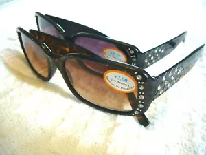 Gafas de sol de lectura 1,25 ~ 3,00 pedrería clásicas completas damas lectores de sol R491 - Imagen 1 de 11