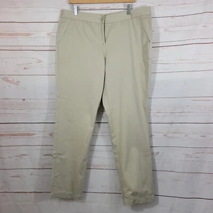Tommy Bahama Women's Gemma Fit Khaki Flat Front Pants Size 14 NWT - Picture 1 of 8