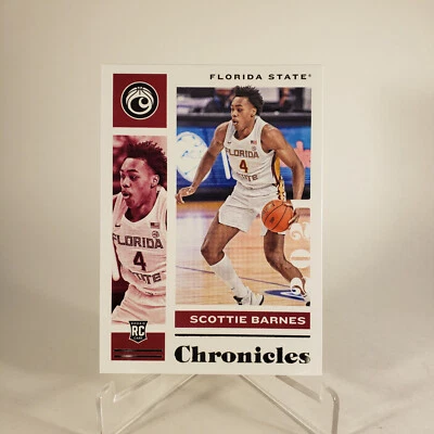 2021 Panini Chronicles Scottie Barnes Seminoles RC Basketball Card #7 - Image 1 of 2