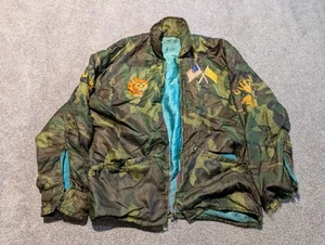 Vietnam War Souvenir Jacket Mens Medium Vintage US Army Tiger Saigon Military 70 - Picture 1 of 24