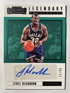 2017-18 Contenders JAMAL MASHBURN Legendary Auto 20/99 Dallas Mavericks - Picture 1 of 2