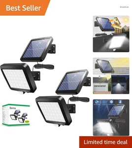 Solarleuchten Außen Bewegungsmelder   2 Stück 120° LED Garten - Bild 1 von 9