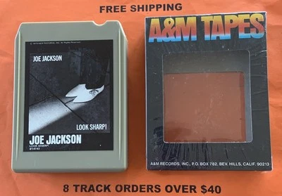 Joe Jackson Look Sharp! Near Mint Beauty! 8 track tape Tested/Serviced Foto 1 de 4