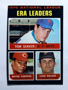 1971 Topps #68 Líderes de la Era de la Liga Nacional * Tom Seaver, Wayne Simpson, Luke Walker * Excelente casi nuevo - Imagen 1 de 5