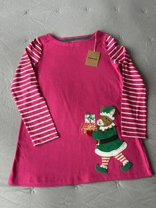 Mini Boden Girls 8 -9 Years Appliquéd Jersey Dress NWT - Picture 1 of 3