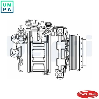 COMPRESSOR AIR CONDITIONING CS20547 FOR N52B25/N53B25A 2.5L N52B30A 3.0L 6cyl - Image 1 of 4
