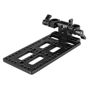 CAMVATE Battery Mount Cheese Plate w/360° 15mm Rod Clamp fr V Lock Power Splitte - Picture 1 of 8