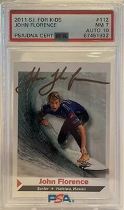 PSA 7 Auto 10 2011 SI Per Bambini John John Florence Rookie Sports Illustrato - Foto 1 di 3