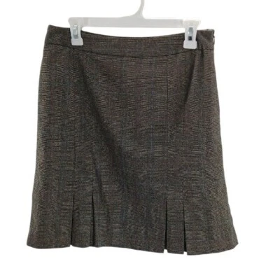 Apt. 9 Skirt Womens Size 10 Brown Plaid Pleated A Line Classic Knee Length - Image 1 of 4