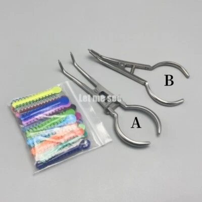Alicate de colocação separador ortodôntico dental elástico ligadura laços para cinta - Imagem 1 de 4