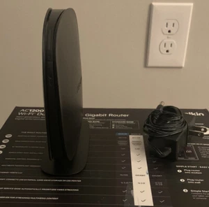 Belkin AC1200 Dual-Band AC+ Gigabit WiFi Router - TESTED - Picture 1 of 3